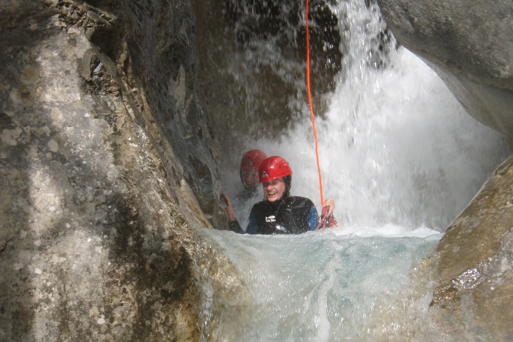 canyon des Acles et ces rappels arrosés avec Vertical Addict