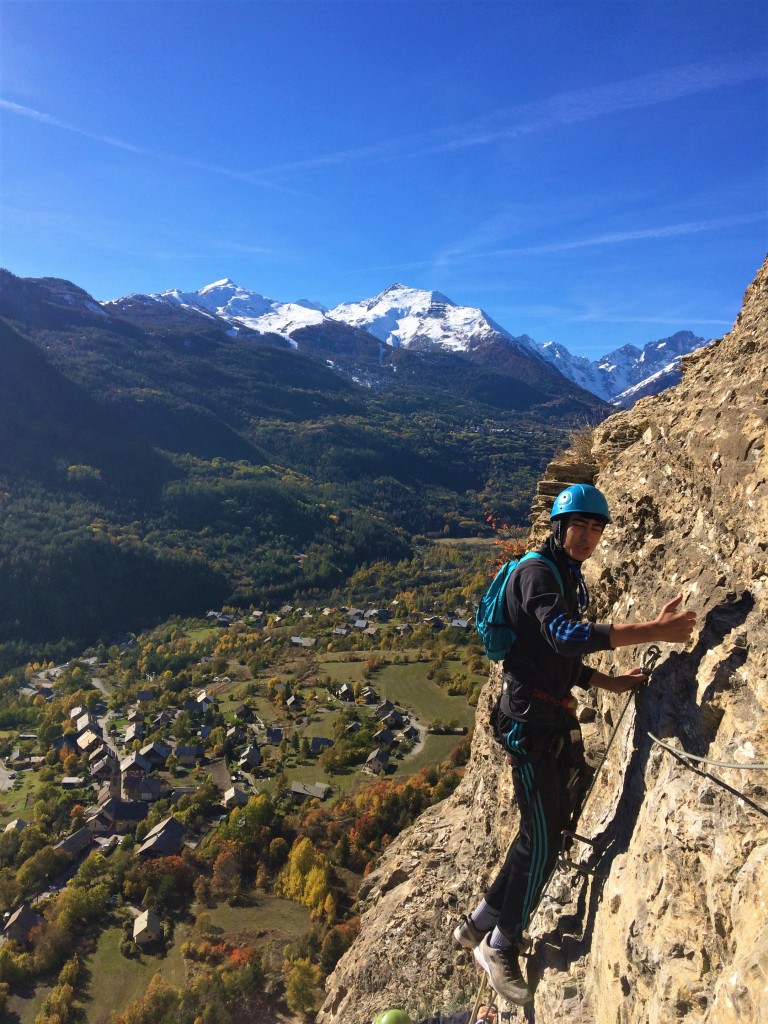 La belle vue de la via ferrata des Vigneaux