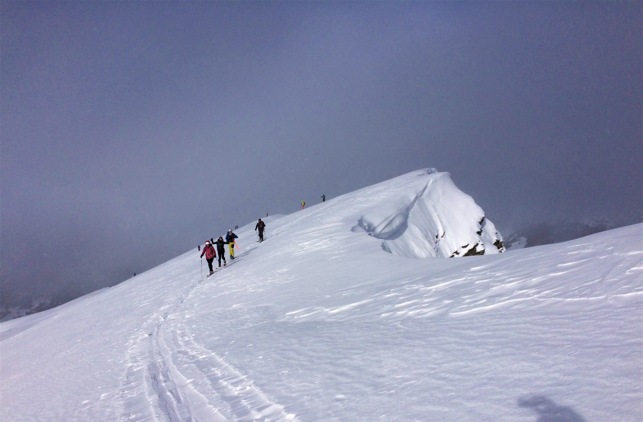 la traversée de la crête du Mourre Froid en ski de rando dans le Queyras