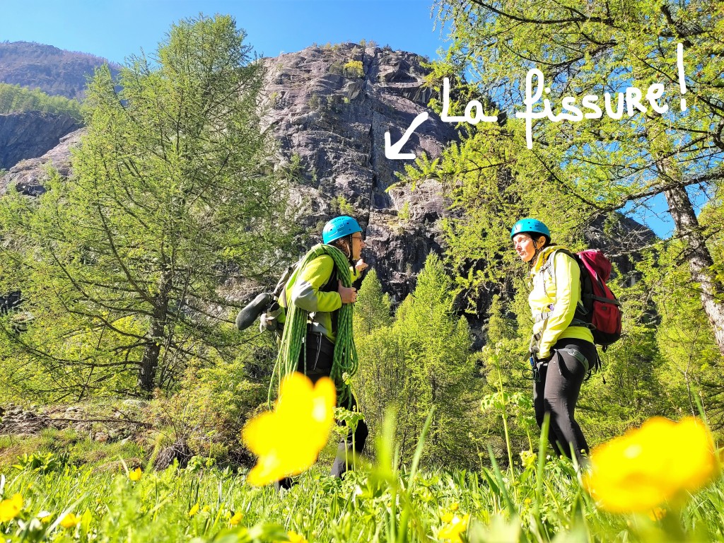 Grande voie de la fissure d'Ailefroide