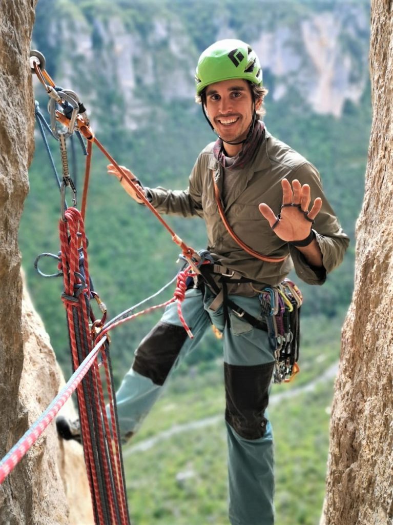 Sylvain, DE escalade et stagiaire canyon