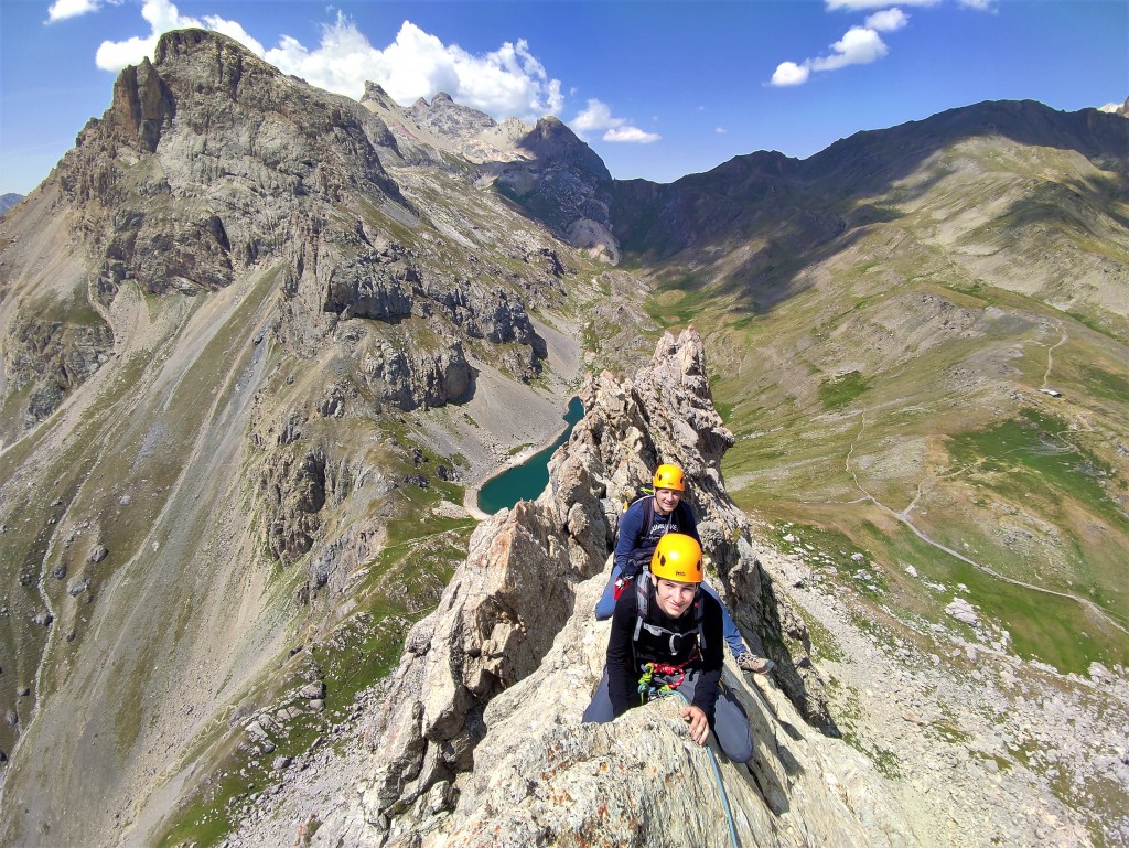 Les arête de la Bruyere avec un guide de haute montagne