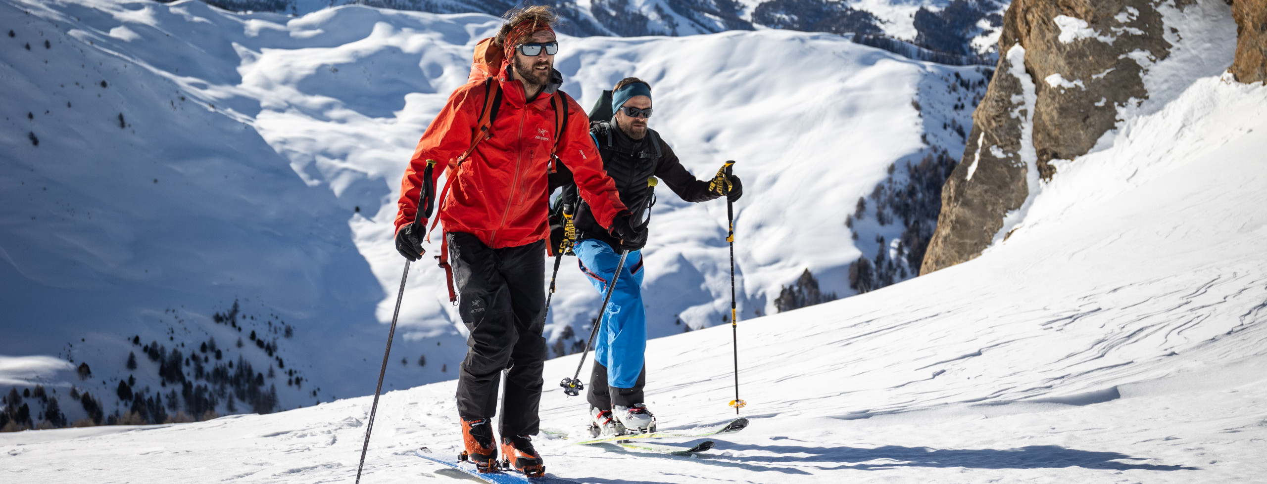 Ski de randonnée Queyras Vars Risoul avec un guide de haute montagne du Queyras, des Ecrins