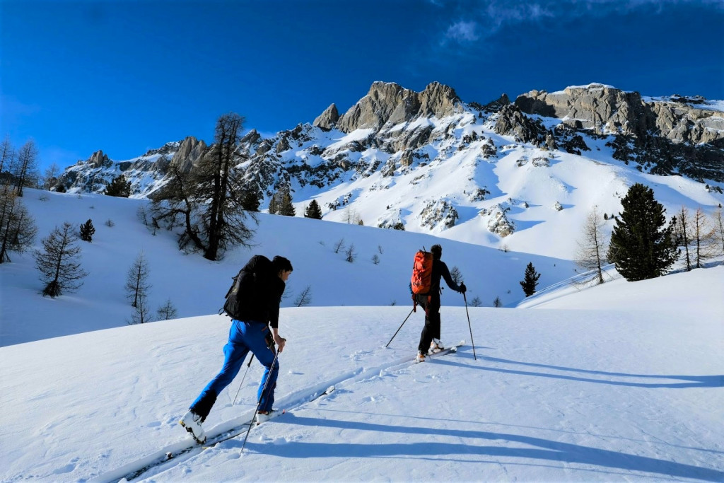 Ski de randonnée à ceillac dans le Queyras