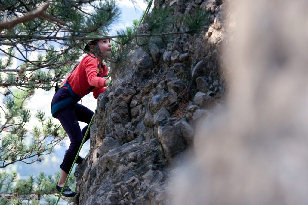 le conglomérat du site d'escalade des marmottes à Eygliers autour de guillestre